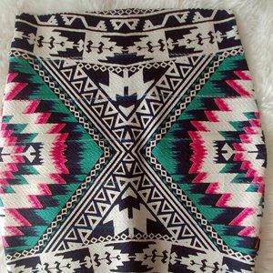 Sleek Bodycon Patterned Skirt